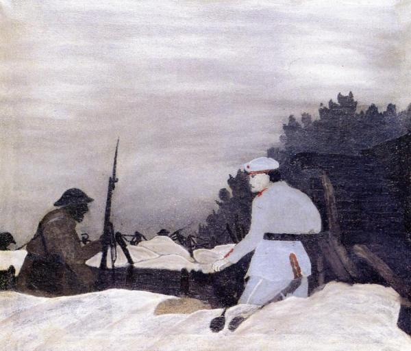 Outpost Raid: Champagne Sector by Horace Pippin