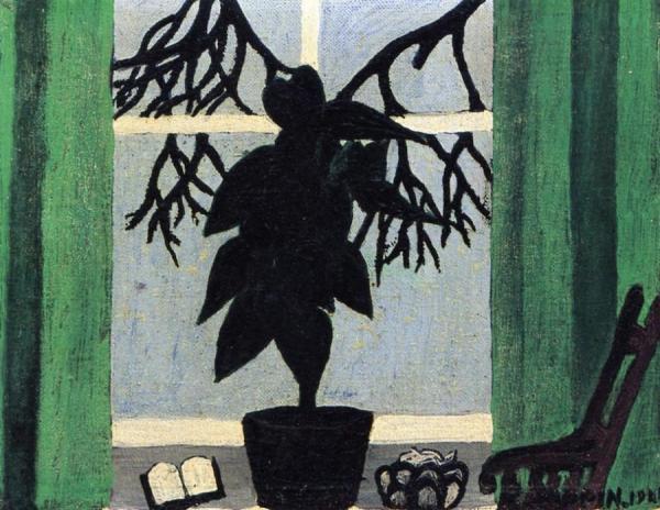 Horace Pippin Potted Plant In A Window