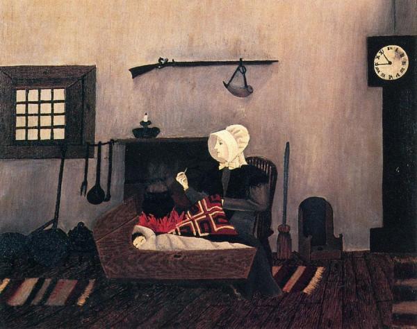 Quaker Mother And Child by Horace Pippin