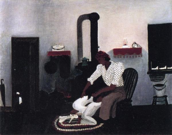 Saying Prayers by Horace Pippin