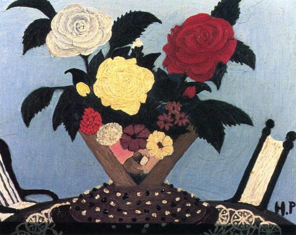 Summer Flowers With Two Chairs by Horace Pippin Oil Painting Reproductions