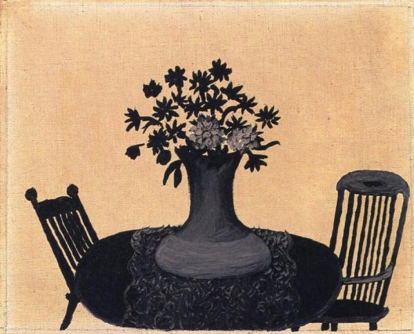 Table And Two Chairs (unfinished) by Horace Pippin