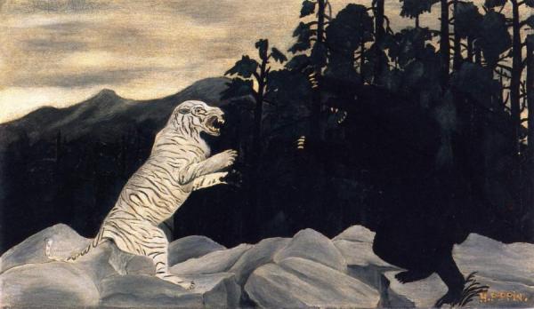 The Blue Tiger by Horace Pippin