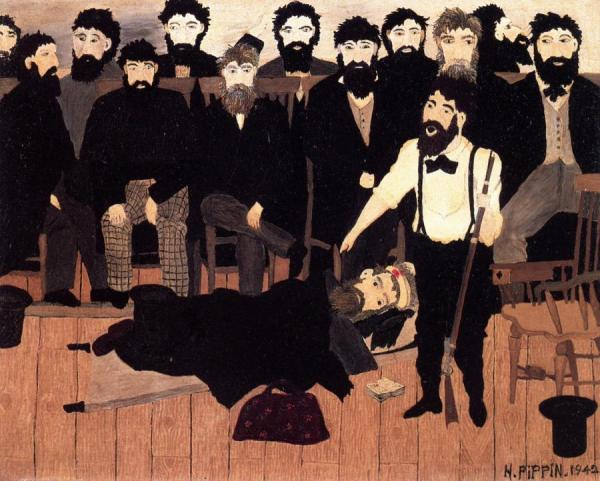 The Trial Of John Brown by Horace Pippin