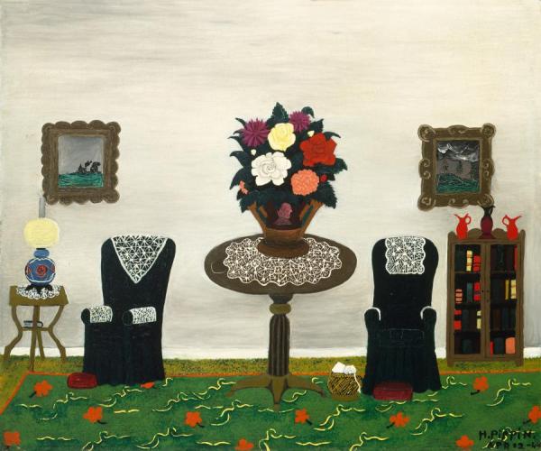 Victorian Interior Ii, 1945 by Horace Pippin