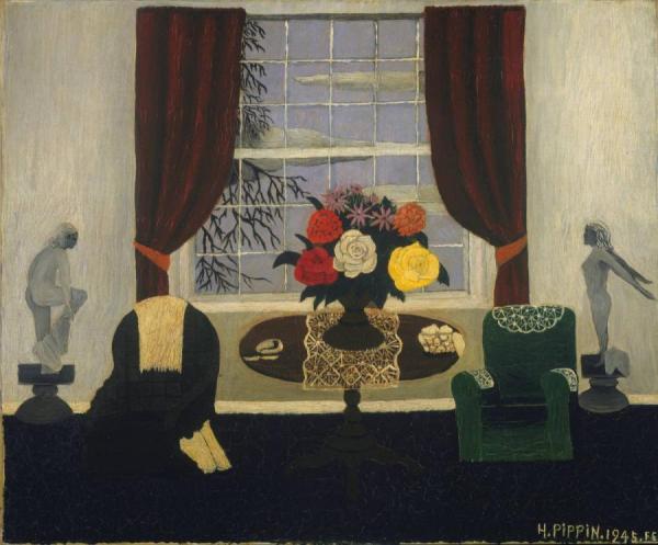Victorian Parlor (also Known As Victorian Interior I), 1945 by Horace Pippin