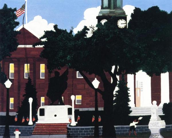 West Chester Court House by Horace Pippin Oil Painting Reproductions