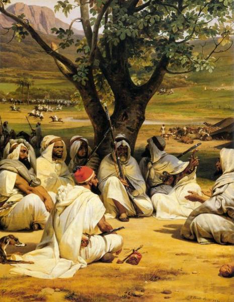 Arab Chieftains In Council by Horace Vernet