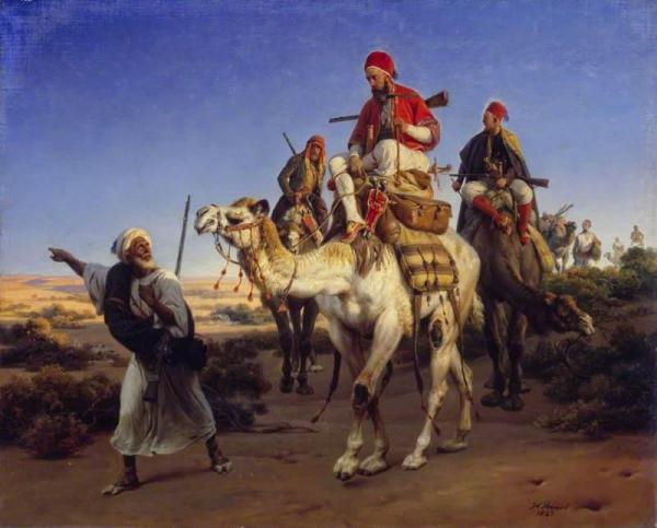 Arabs Travelling In The Desert by Horace Vernet