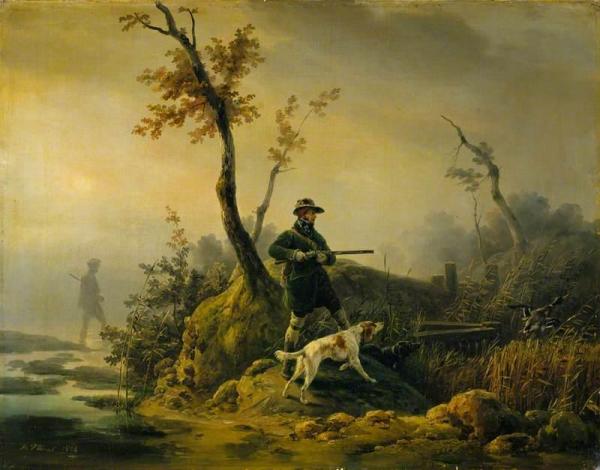 Duck Shooting by Horace Vernet Oil Painting Reproductions