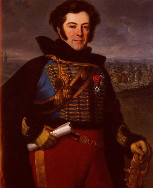 Portrait Of Lieutenant Colonel, Comte De Thalouet by Horace Vernet