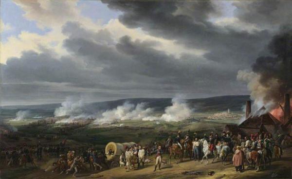 The Battle Of Jemappes by Horace Vernet