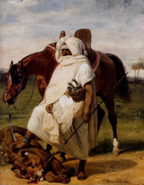 The Lion Hunter by Horace Vernet