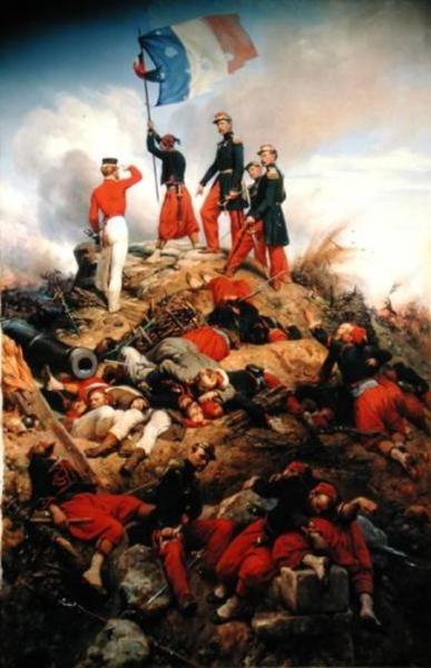 The Taking Of The Malakoff Redoubt by Horace Vernet