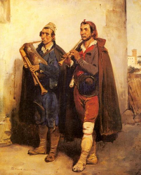 Village Musicians by Horace Vernet