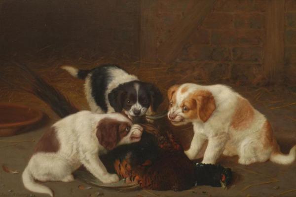 Dinner For Three by Horatio Henry Couldery