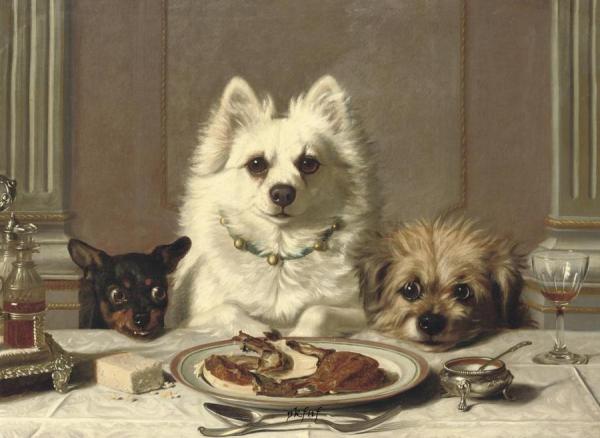 Exemplary Behavior by Horatio Henry Couldery Oil Painting Reproductions