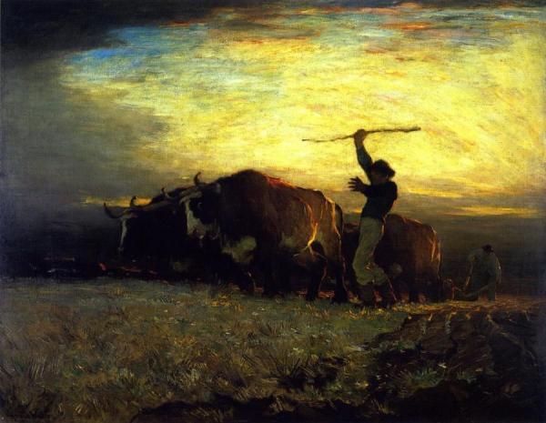 Horatio Walker At First Gleam At Dawn