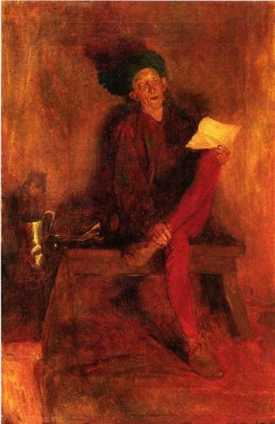 Villon - The Singer Fate Fashioned To Her Liking by Howard Pyle Oil Painting Reproductions