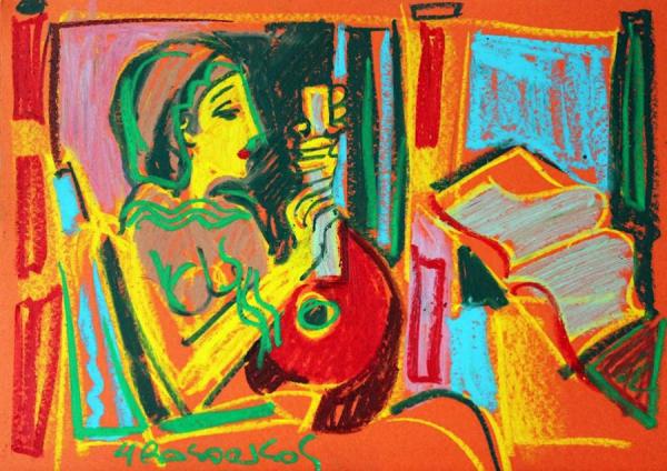 Portrait by Hrair Sarkis Keusseyan (hrasarkos) Oil Painting Reproductions