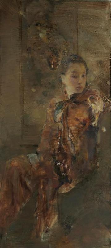 Beauty And The Beast by Hu Jun Di Oil Painting Reproductions