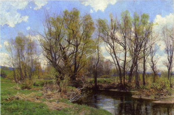 Early Spring, Near Sheffield, Massachusetts by Hugh Bolton Jones Oil Painting Reproductions