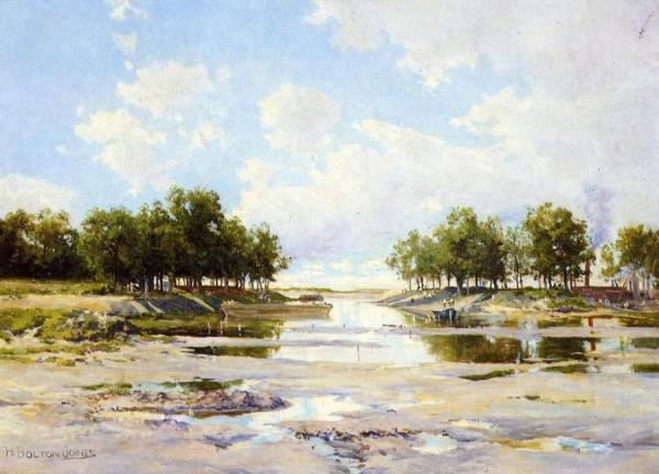 Inlet At Low Tide by Hugh Bolton Jones