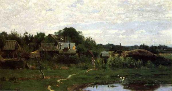 Path By The Pond by Hugh Bolton Jones