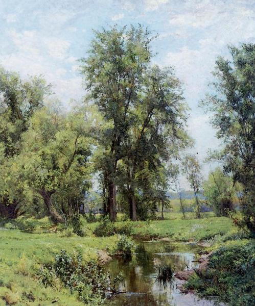 The Brook In June by Hugh Bolton Jones