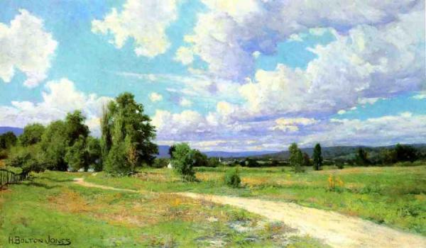 The Road To The Village by Hugh Bolton Jones