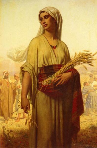 Ruth In The Fields by Hugues Merle