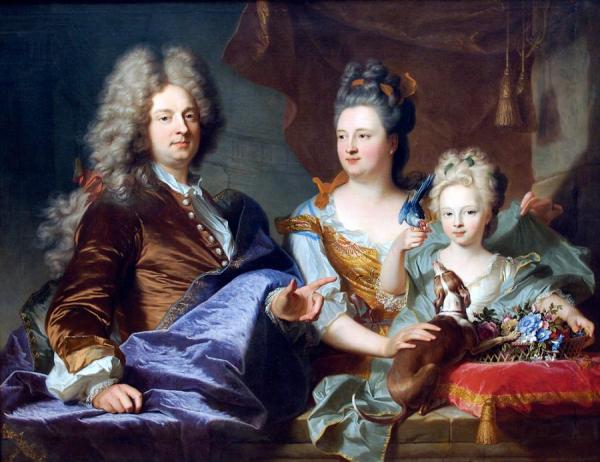 Jean Le Juge And His Family (ottawa) by Hyacinthe Rigaud