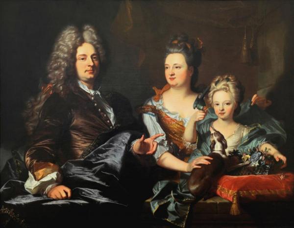 Jean Le Juge And His Family (perpignan) by Hyacinthe Rigaud