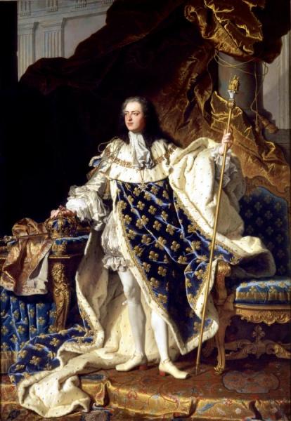 Louis Xv, King Of France by Hyacinthe Rigaud