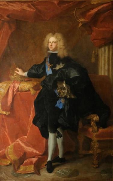 Philippe V, King Of Spain by Hyacinthe Rigaud