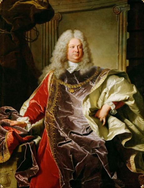 Portait Of Count Sinzendorf by Hyacinthe Rigaud