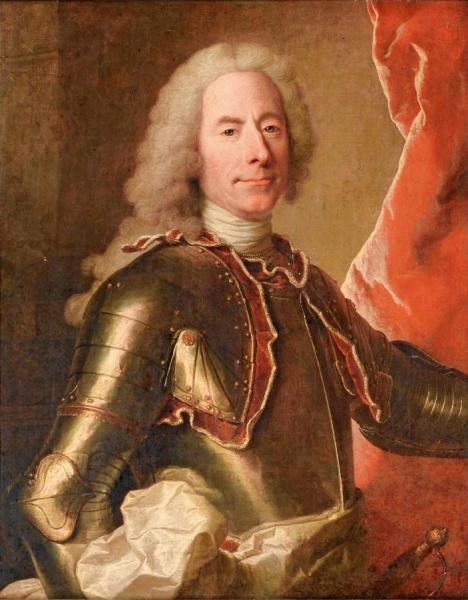 Portrait Of A Man Wearing An Armor by Hyacinthe Rigaud Oil Painting Reproductions
