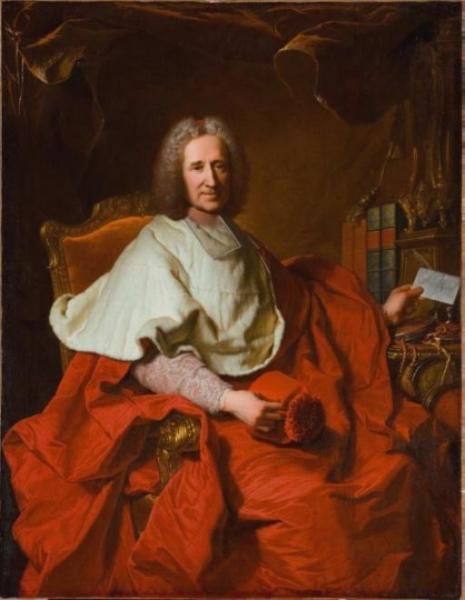 Portrait Of Cardinal Guillaume Dubois by Hyacinthe Rigaud