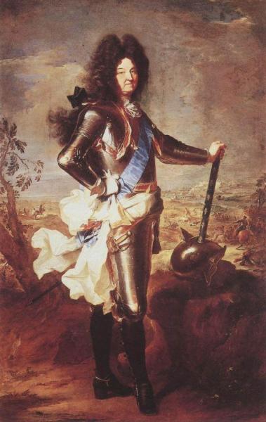 Portrait Of Louis Xiv by Hyacinthe Rigaud
