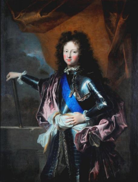 Portrait Of The Duke Of Chartres by Hyacinthe Rigaud