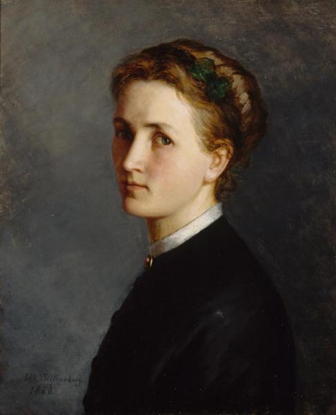 Self-portrait By Ida Silfverberg, 1868 by Ida Silfverberg