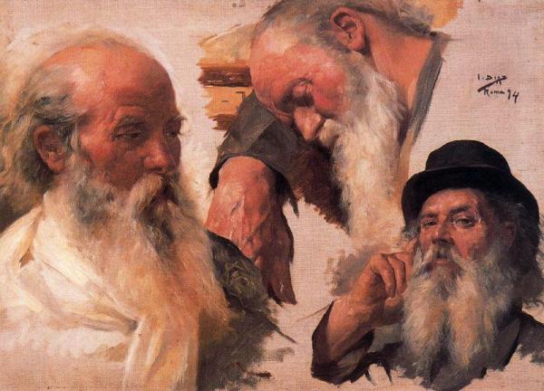 Estudio De Cabezas by Ignacio Diaz Olano