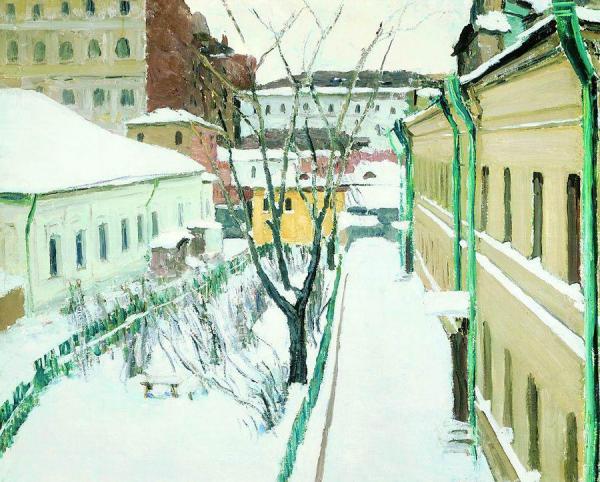 A Moscow Yard by Igor Grabar