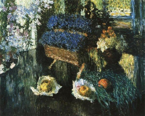 Flowers And Fruit On The Piano by Igor Grabar