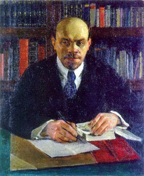 Lenin In His Office In The Kremlin by Igor Grabar