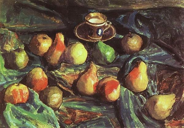 Pears On A Green Cloth by Igor Grabar