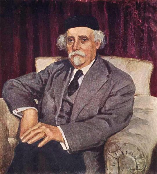 Portrait Of Academician N.d.zelinsky by Igor Grabar
