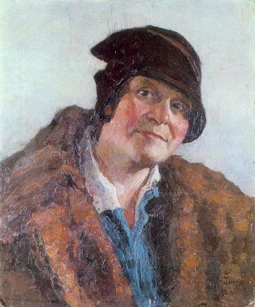Portrait Of M.grabar-meshcherina by Igor Grabar