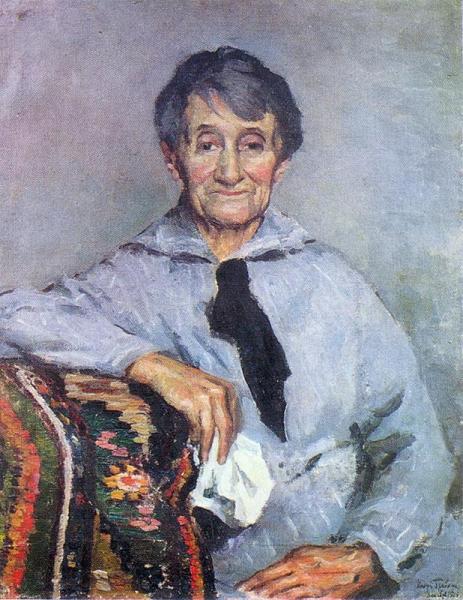 Portrait Of O.grabar-dobryanskaya by Igor Grabar