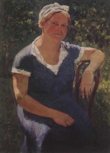 Portrait Of Valentina Grabar, The Artist's Wife by Igor Grabar